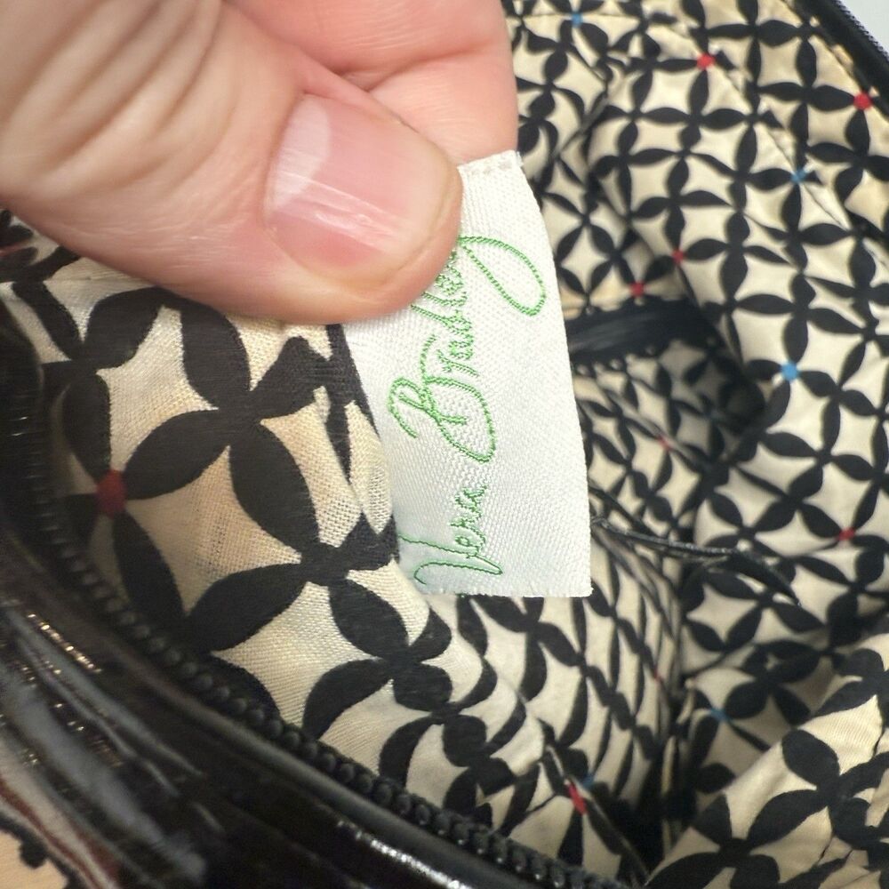 Vera Bradley Medley Patchwork Floral Shoulder Bag Tote 13x13x4.5 GUC - Picture 11 of 16